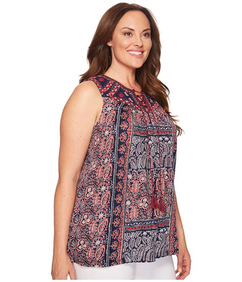 lucky brand tops plus size|More.